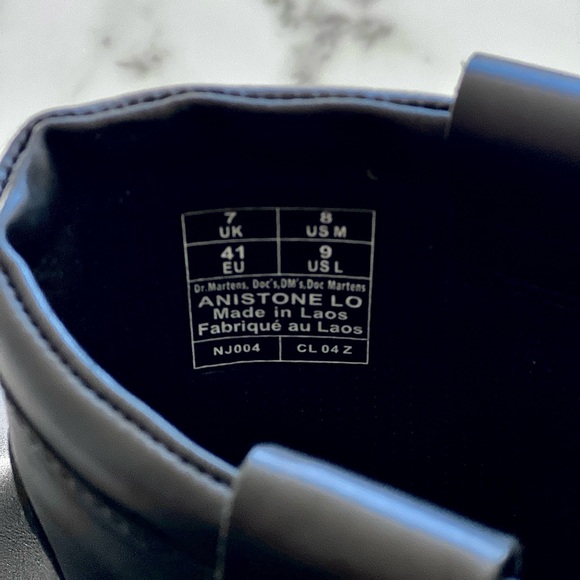 Dr. Martens Black Anistone Lo Shoes - Picture 9 of 12
